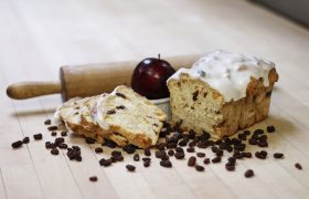 Frosted Apple Raisin Bread