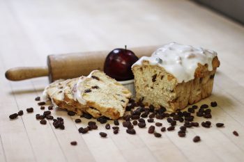 Frosted Apple Raisin Bread