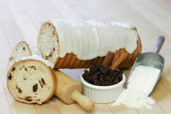 Frosted Cinnamon Raisin Log